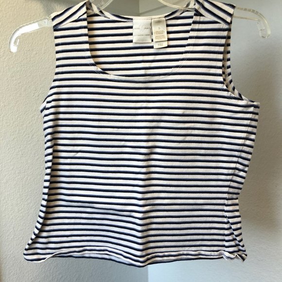 Emma James Liz Claiborne striped stretch tank - Picture 1 of 4